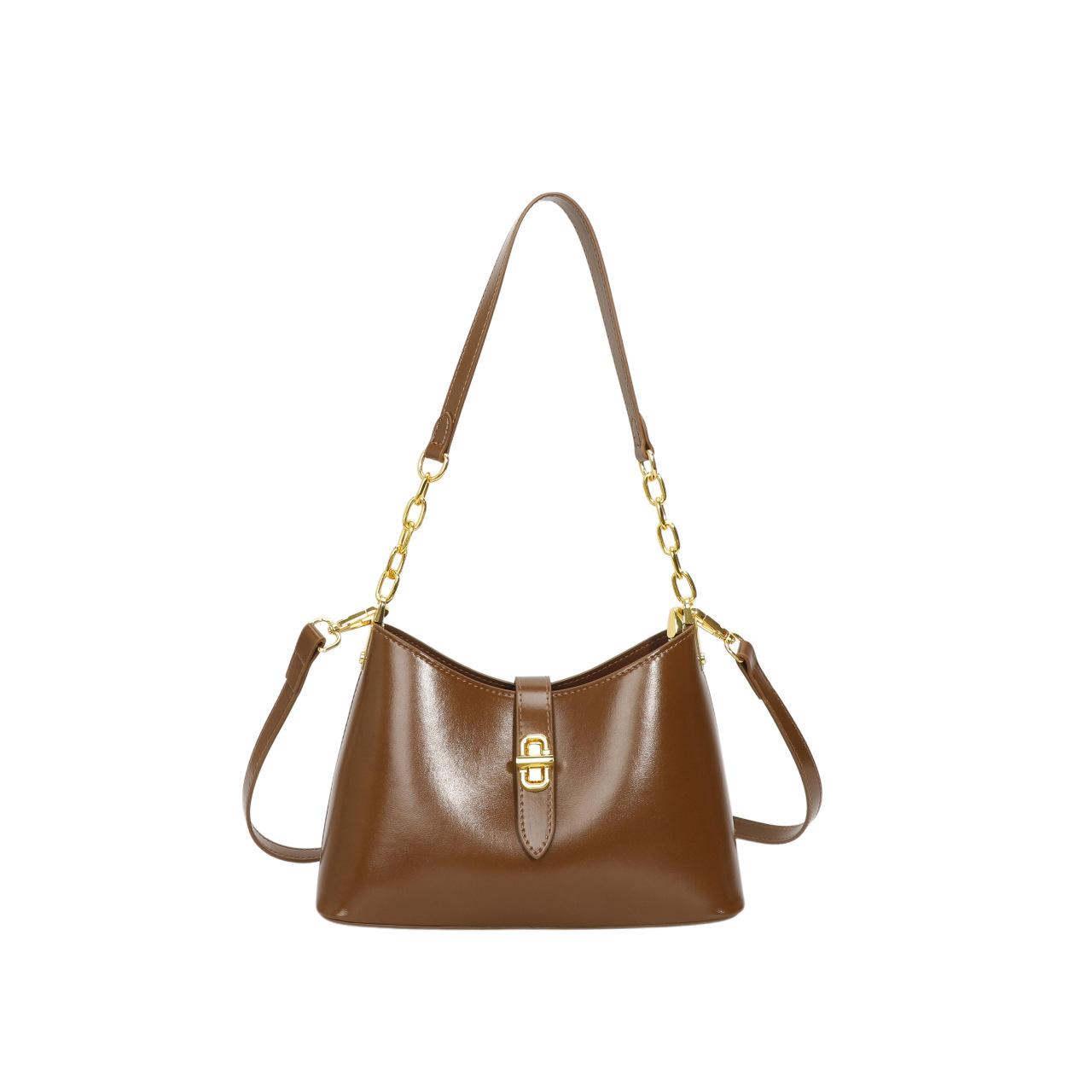 

Retro Niche Armpit Bag Women s Commuter Shoulder Cross-body 24x9x16 світло-коричневого кольору