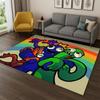 3D R-Rainbows Friends Animacinis Žaidimas Kilimas Kilimas Miegamojo Svetainės Sofos Žaidimų Kambario Durų Kilimėlis Namų Dekoras, Vaikų Zonos Kilimas Neslystantis