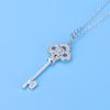 Collana Chiave Catena Maglione Ciondolo Gioielli da Donna Micro-intarsiata Moda Semplice Antiallergico