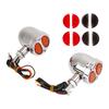 1 Pair Motorcycle LED Turn Signal Light Dual Color Indicator Blinker 12V   for Motorbike