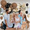 Bären-Thema Luftballons Girlande Bogen Braune Haut Schwarzes Ballon-Set Babyparty Geschlechtsenthüllung Hochzeit Geburtstagsparty Dekoration Globos