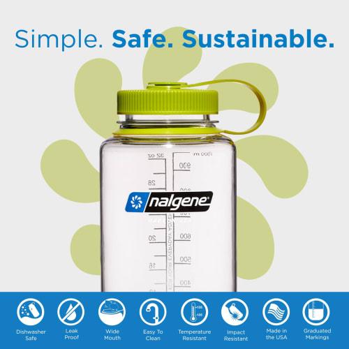 Nalgene Wide Mouth 1.0L Tritan Renew Clear
