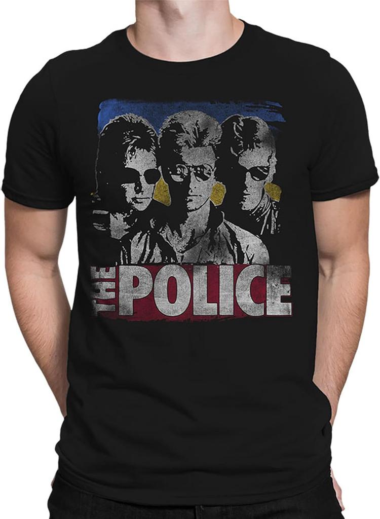Liquid Blue Men's The Police Greatest Hits Short Sleeve T-Shirt