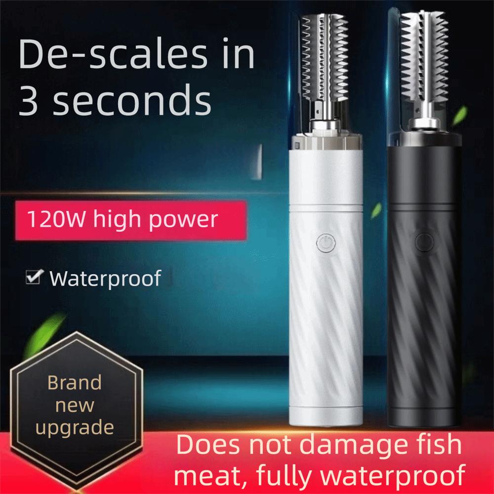 Waterproof Electric Fish Scaler Portable Anti-splash Coconut Shredder One-button Control Effort Saving Kitchen Coconut Grater