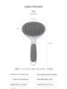 Pet Hair Removal Comb for Dogs & Cats – Detangles & Cleans Loose Hair