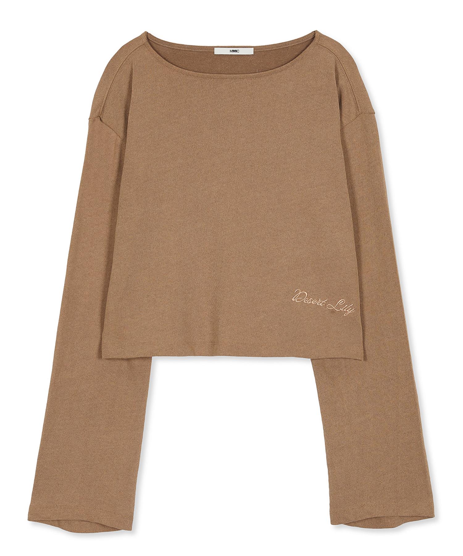Mmic (Women) Low-Fi Long Sleeve Strong Twist Cotton Single Knit_Brown M