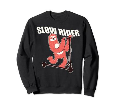 SLOW RIDER Funny Sloth On Scooter Sloth On a Scooter Meme Trainer