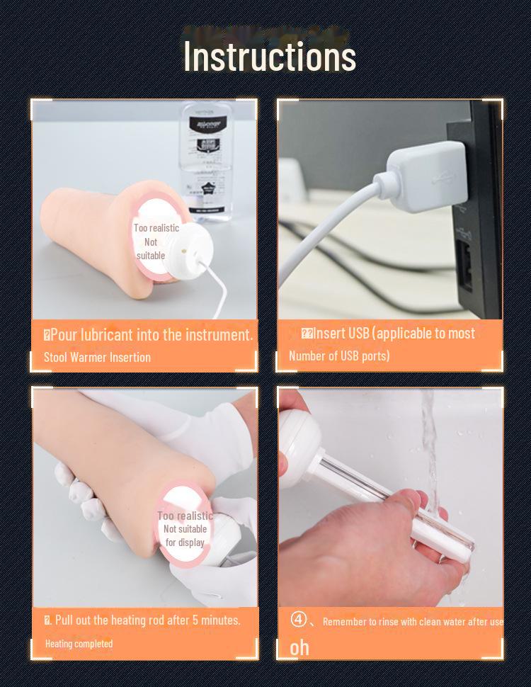 Miji Blue Crystal Rechargeable Heating Rod Adult Toys - 100 Pack