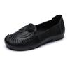 2025 Ethnic Style Handmade Genuine Leather Soft Bottom Shoes for Middle-Aged Women
