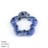 30mm Five-Petal Flower Crystal Pendant Polished Eco-Friendly Antique DIY Wedding Necklace Earrings Hollow Plum Blossom Jewelry