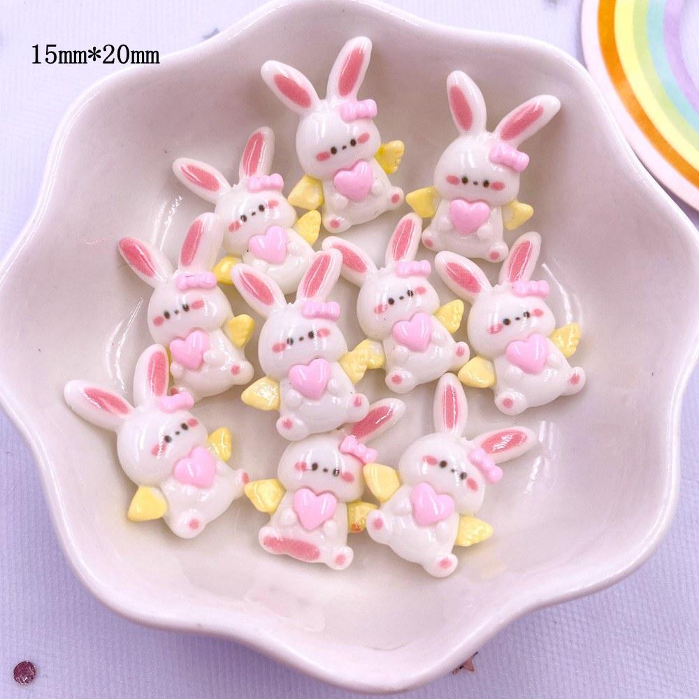 Harz Bunt 3D Mini Hase Bär Mädchen Junge Flatback Figuren Scrapbook 10 STK DIY Haarspange Haarnadel Handwerk Dekor Zubehör