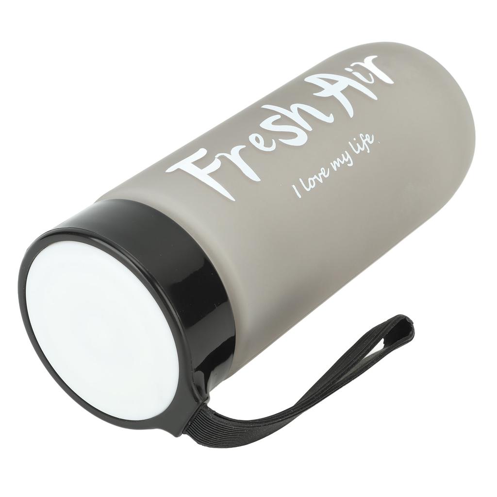 600ml Water Bottle Frosted Large Capacity Leakproof Water Bottle with Lanyard for Outdoor Travel Gym