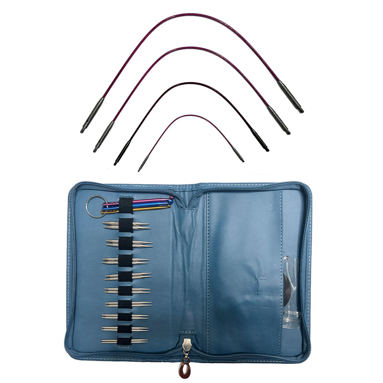 

Набор круговых спиц с чехлом и аксессуарами Размер от 2,2 мм до 4,5 мм Вязальные спицы Принадлежности для вязания