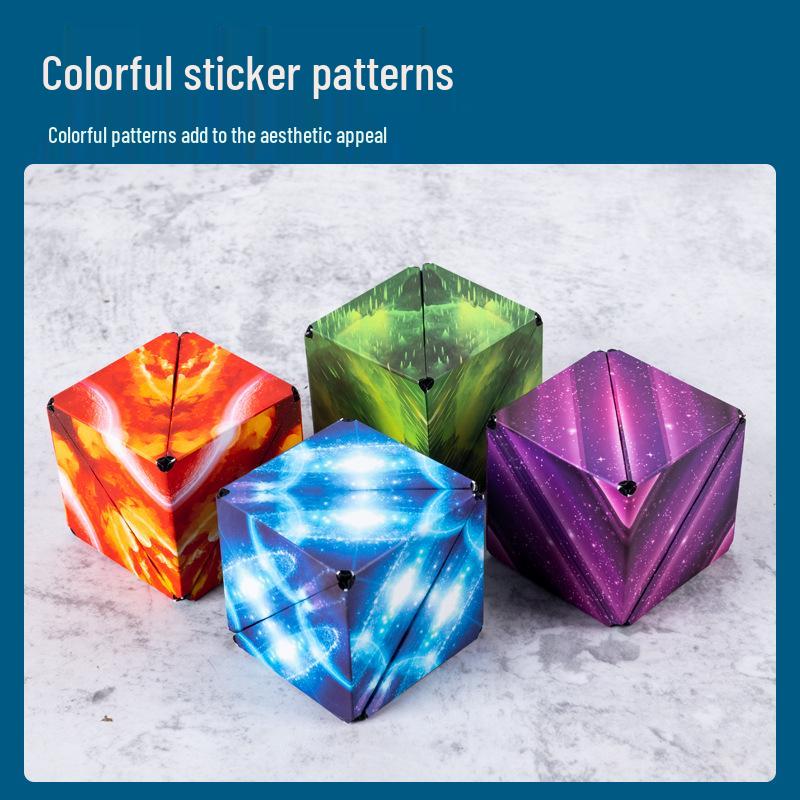 3D Magnetic Geometric Cube for Children's Cognitive Training