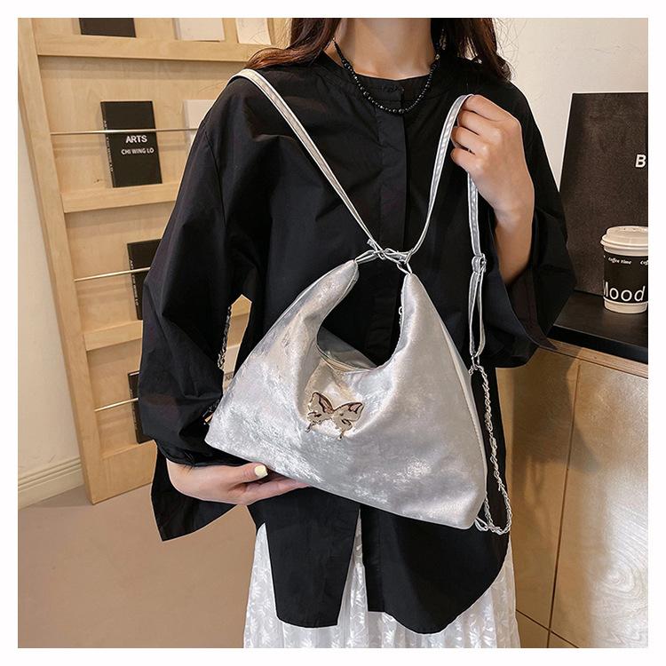 Chic 2026 New Butterfly Knot Faux Leather Backpack for Women, Soft Large Capacity Shoulder Crossbody Bag, Casual Daily Commute Handbag