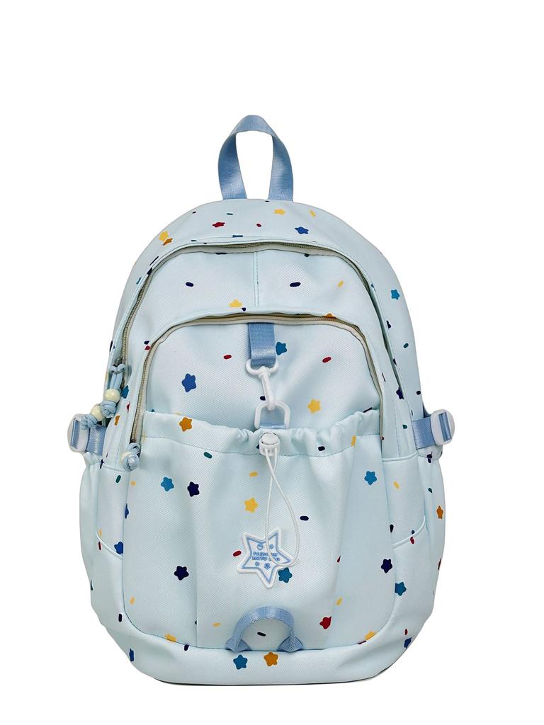 Schoolbag Japanese ins style high value backpack junior high school student schoolbag casual small fresh stars multi-compartment backpack