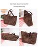Leopard Print Large Capacity Tote Bag - Versatile Autumn/Winter Shoulder & Commuter Handbag