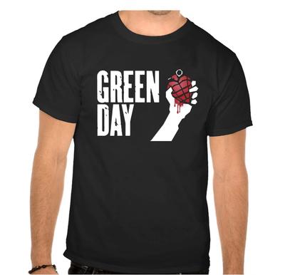 GREEN DAY Band Rock Leggende della Musica Rock T-shirt Nera -897-
