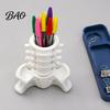 Realistic Pelvis Base Simulated Spine Pen Holder, Creative Skeleton Desktop Organizer, Durable Organizer PLA 3D Printed Anatomy Ornament for