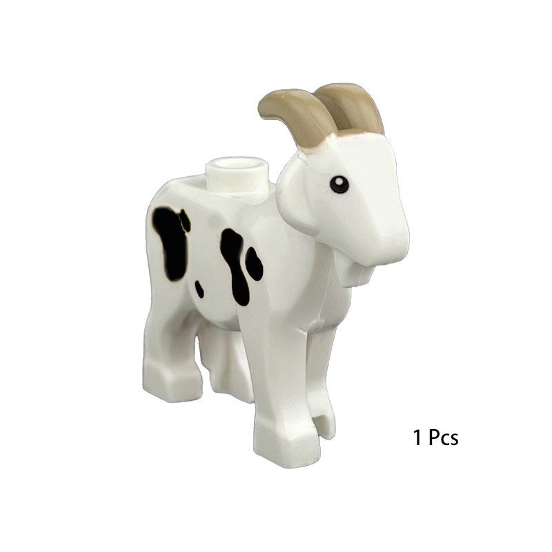 Farm Forest Animal Parts Compatible With Building Block Set Pasture Block Bricks Toys Playsets Goat Duck Dog Chicken Horse Squirrel