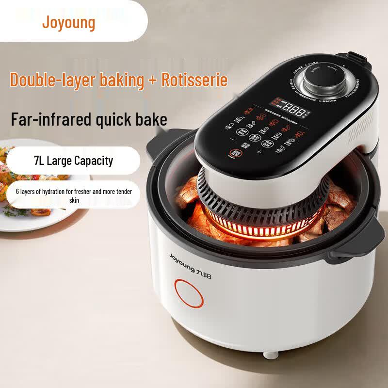 Joyoung 7L Visible Air Fryer with Double-Layer Roasting CN plug (adapter included)