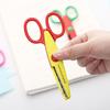 1 Piece Plastic  Lace Scissors Student Cartoon Paper Cuttings DIY Album Photo Pattern Card Scissors Office Stationery Supplies