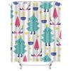 TU Cute Christmas Shower Curtain Festive Holiday Bathroom Decor Merry Xmas Pattern Fabric Waterproof Home Decor Holiday Gift Mod