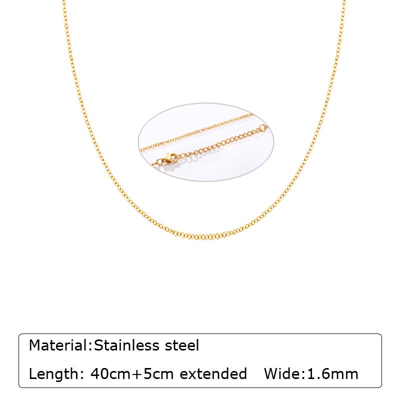 

316L Stainless Steel Chain Necklace Women Girls,Stacked Necklace, Thin Link Simple Jewelry for Everyday