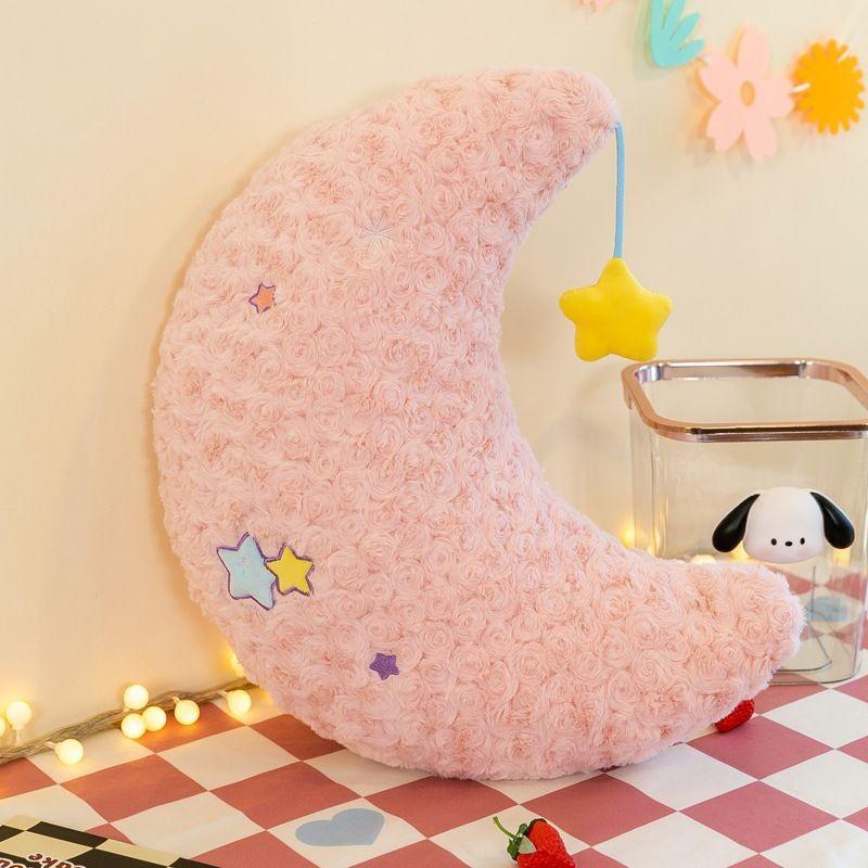 Cozy Moon And Star Plush Doll For Girls Hypoallergenic Stuffed Animal Soft Toy