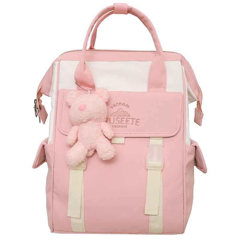 Children's Schoolbags Elementary School Girls Junior High School Girls Contrasting Color Small Backpacks