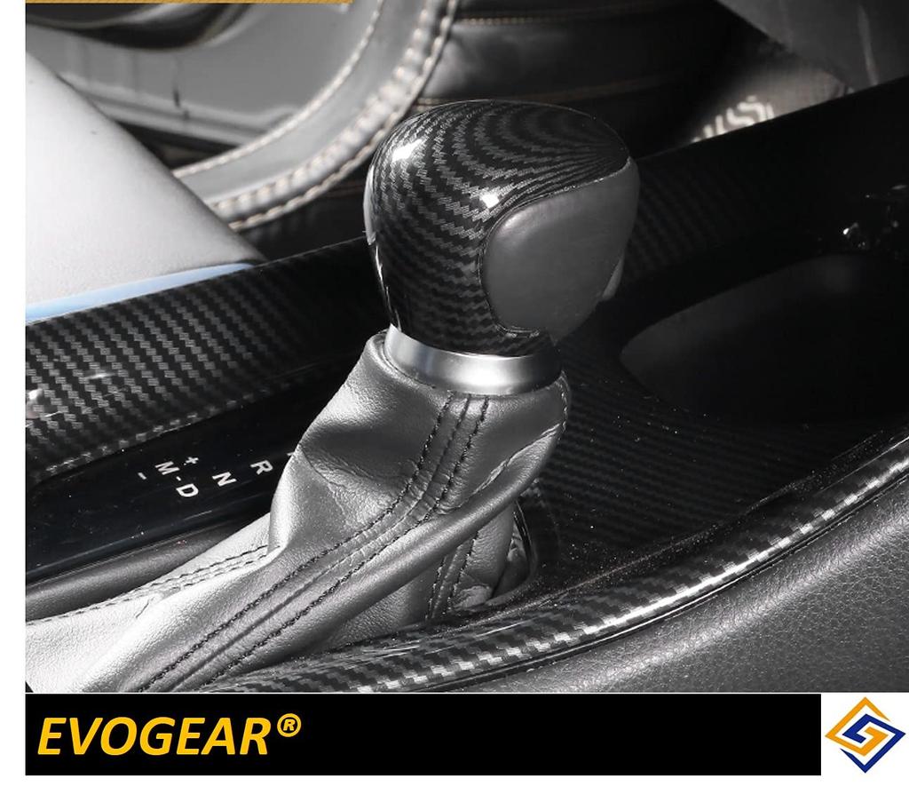 EVOGEAR Shift Knob Carbon Fiber Compatible with Toyota Cover, Look, C-HR