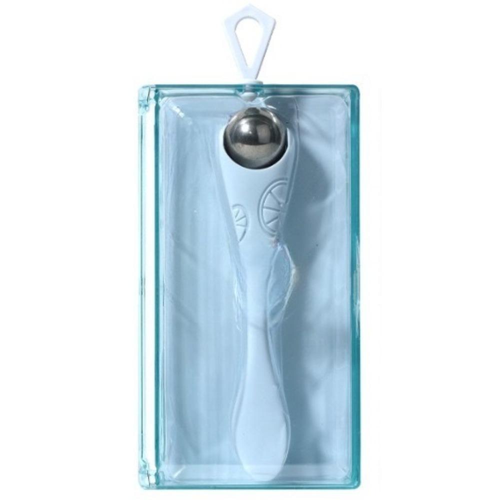 

1PC Double Head Eye Massage Ball Stick - Contains hygienic spoon, soothes puffiness and fades dark circles, facial massager