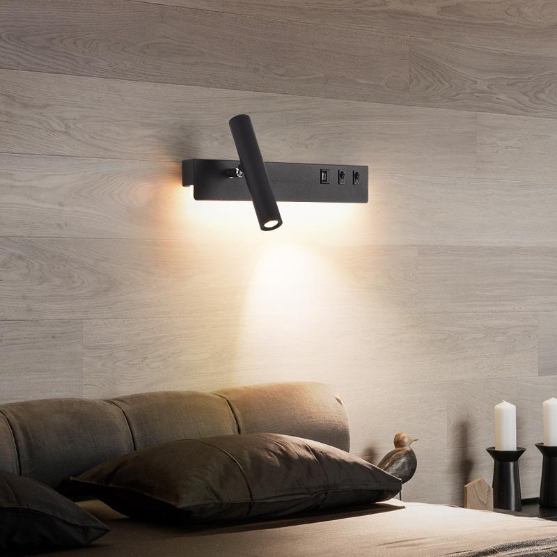Japanese-Inspired Rotating Wall Lamp with Switch – Ideal for Bedrooms and Children's Rooms