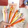 15Pcs Cute and Fun Cat Ballpoint Pens, Retractable Pens, Stationery, Office Supplies, and School Supplies, Signature Cute Student Stationery