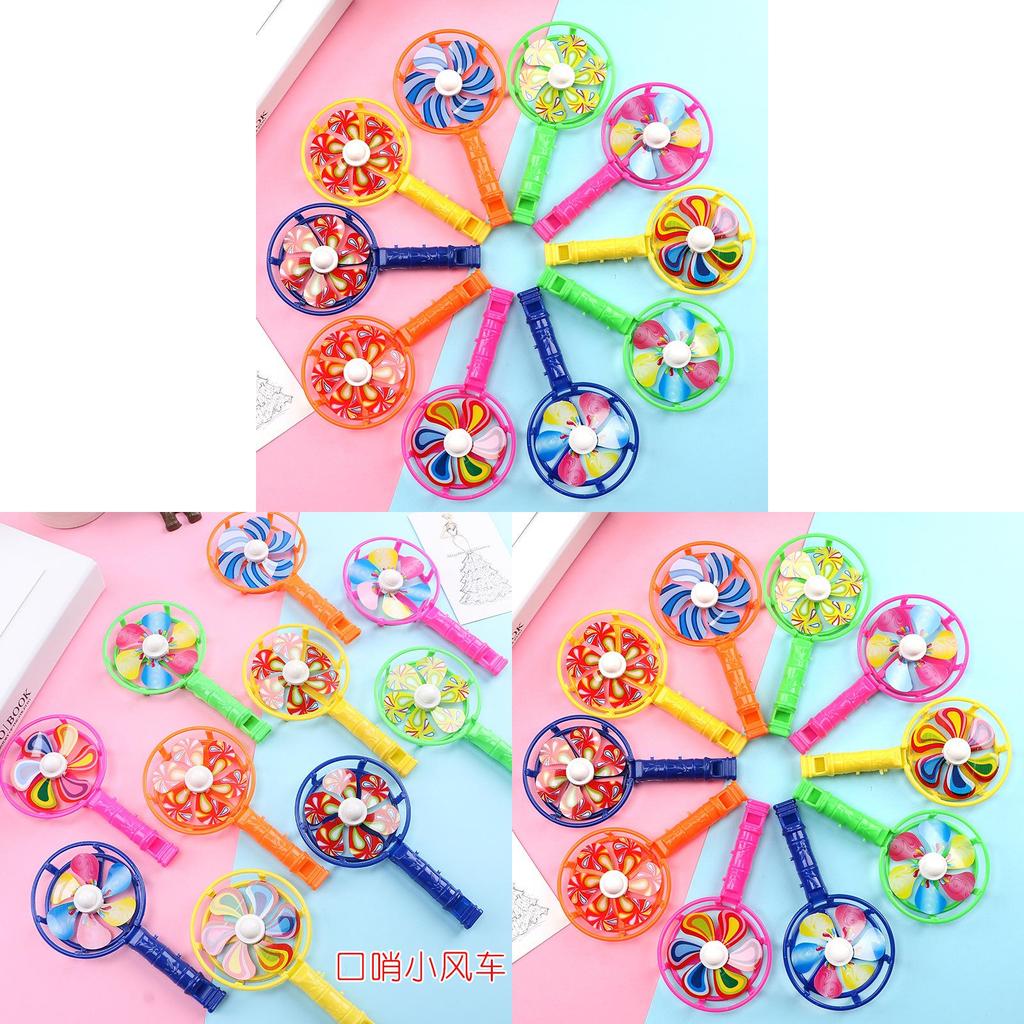 Classic Plastic Windmill Whistle Toy For Kids Outdoor Play And Gift Giving