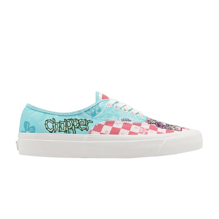 One Piece x Vans Authentic 44 DX Chopper Unisex Sneakers Blue Mint Pink VN0005U8JBW