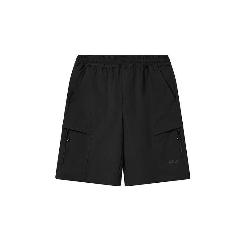 FILA Original Cool Touch Simple Comfortable Loose Casual Shorts Men shorts Black F11M629807FBK