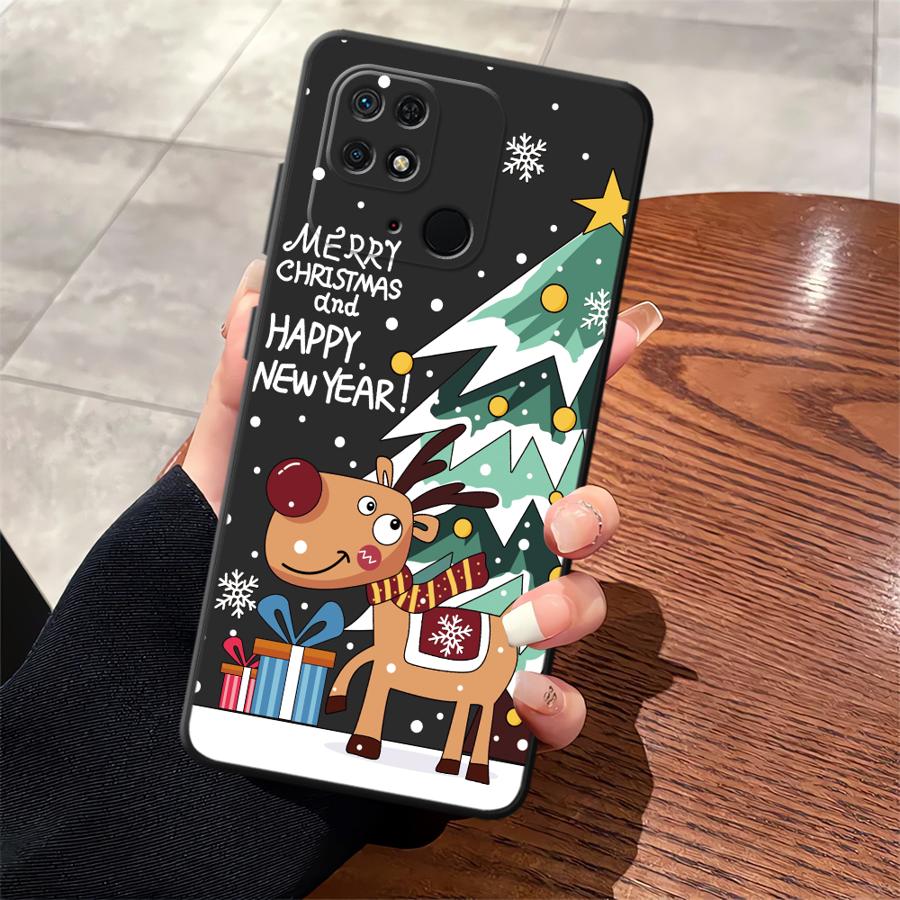 

Merry Christmas Case for Xiaomi Redmi 14C A1 A2 Plus K40 K80 Pro 9 13C 10 12C A5 A4 A3 Black Soft Phone Cover Redmi A3x