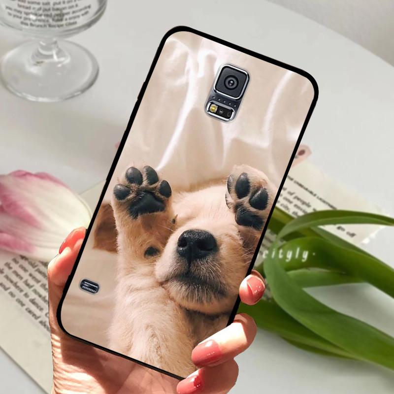Für Samsung Galaxy S5 Hülle S 5 I9600 SM-G900F Niedliche Bemalte Silikon-Rückabdeckung Für Samsung S5 Hüllen G9006V Schutzhülle