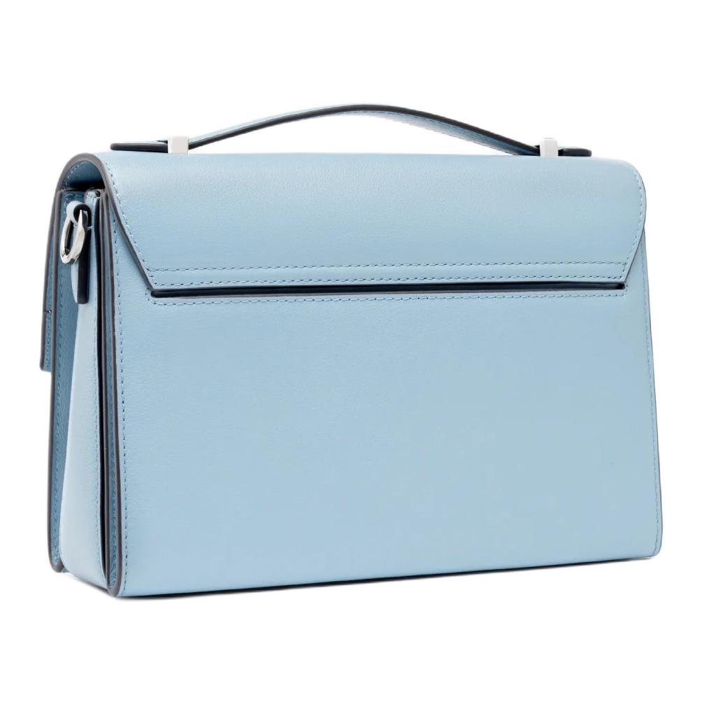 New MICHAEL KORS Hendri Cow Leather Shoulder Bag, Crossbody Bag Extra Small Women's Light Blue 32F0S1HC0L-464
