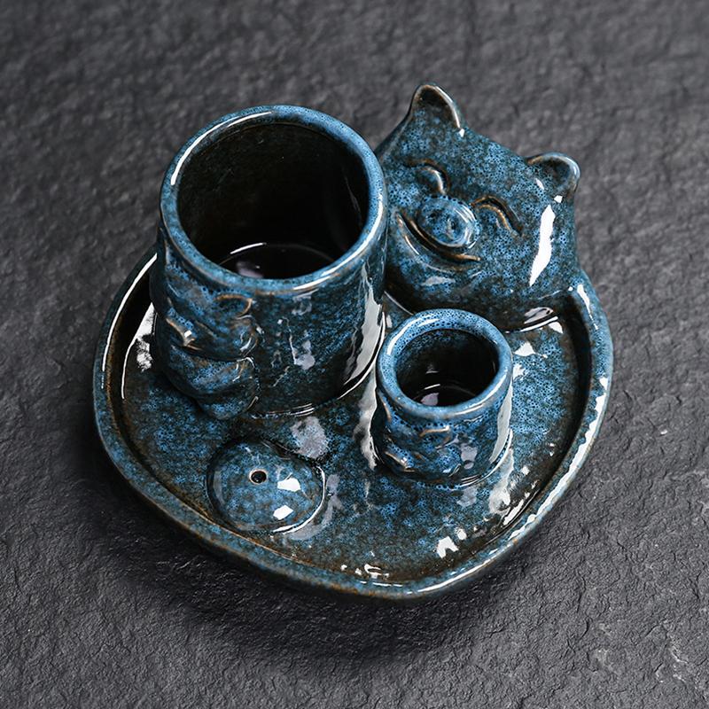 1PC Burner Home Decoration Ceramic For Meditation Piggy Shapes Meditation Sage Holder Living Room Multiple Options Available