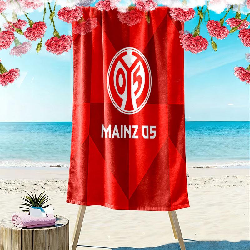 Mainz Heroes Print Beach Towel, Large Soft Quick Dry Towel for Beach Camping Swimming