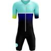 Herren Cycling Skin Suit Rennrad Zeitfahren Leistung Sommer Schnelltrocknend Kompressionspassform