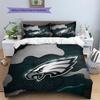Philadelphia Eagles2 Pattern Bedding Quilt Set  Home Decoration  Gift (1 * Duvet Cover + 2 * Pillowcase  Without Core)