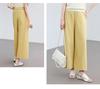 Summer "Nine Cent Overture" Series High-Waist Loose Nine-Cent Wide-Leg Pants