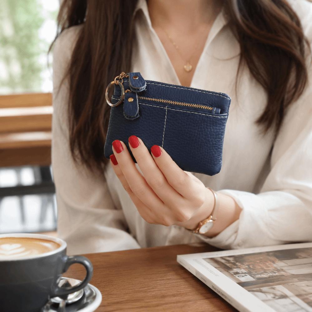 Vintage Mini Coin Purse Multi-Card Slot Card Storage Pouch Fashion Women's Keychain Wallet Outdoor
