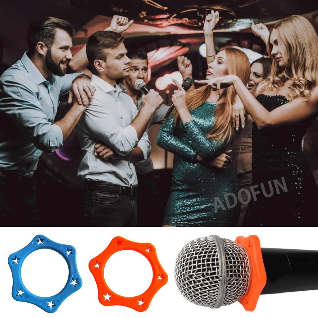 ADOFUN Microphone Slip Microphone Protector Microphone Protection Ring Microphone Accessories Microphone Ring Decorative Microphone Accessories