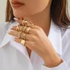 Niche Style Metal Combination Fashion Trendy Personality Ring