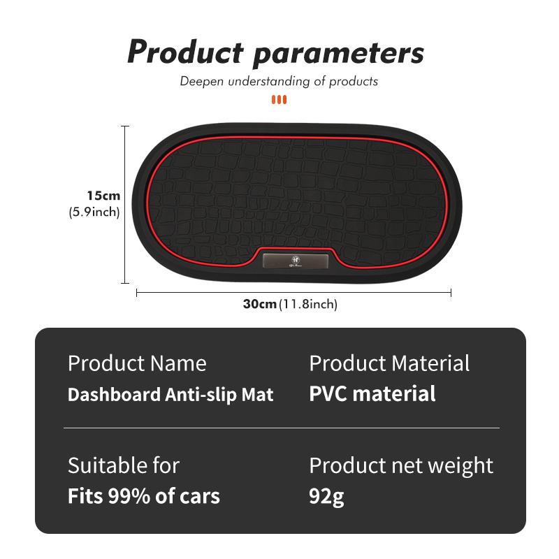 For Alfa Romeo Car Dashboard Sticky Anti-Slip Phone Key Storage Holder Mat Giulietta 940 2010-2014 2015-2022