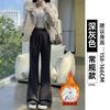 White and gray sweatpants children's spring and autumn new high-waisted and thin casual sweatpants small micro-flared pants